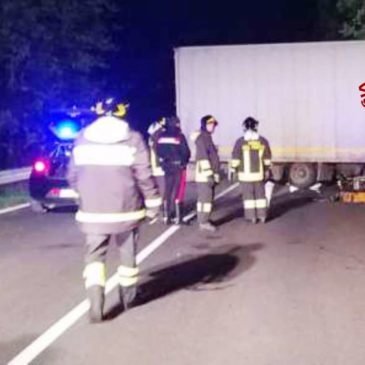 AGUGLIANO(AN). 50 ENNE MUORE TRAVOLTO DA UN RIMORCHIO