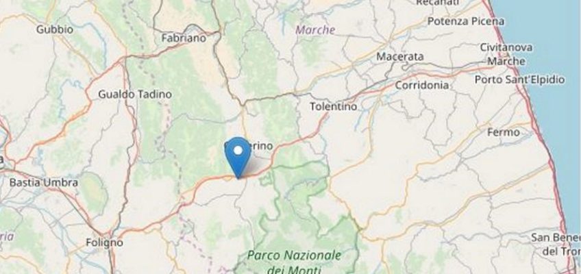 SCOSSA DI TERREMOTO VICINO CALDAROLA NEL MACERATESE