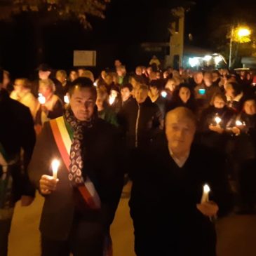 A PIEVETORINA UNA FIACCOLATA A TRE ANNI DAL SISMA