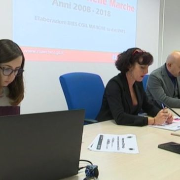 NELLE MARCHE SI E’ POVERI,  PUR LAVORANDO