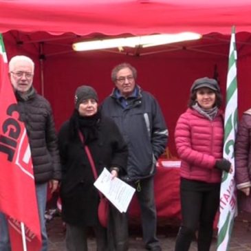 A PESARO SINDACATI DEI PENSIONATI IN PIAZZA