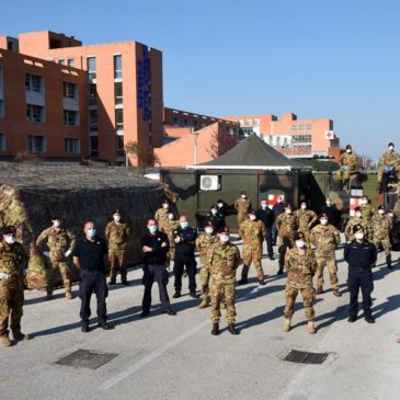 DIMESSO IL PRIMO PAZIENTE DALL’OSPEDALE DA CAMPO BATTAGLIONE S.MARCO