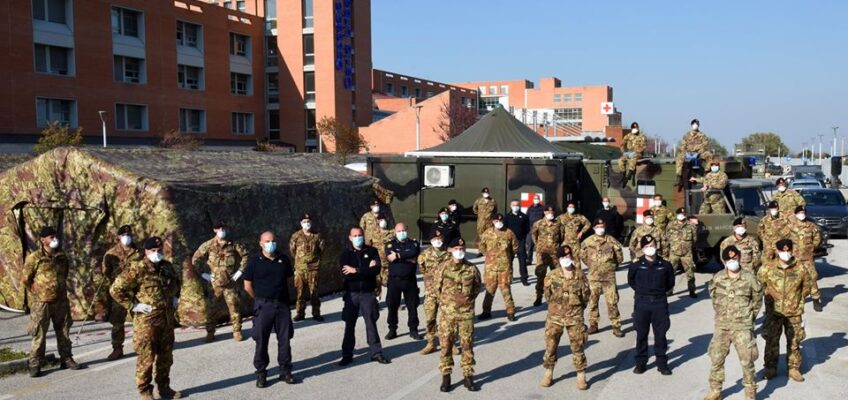 DIMESSO IL PRIMO PAZIENTE DALL’OSPEDALE DA CAMPO BATTAGLIONE S.MARCO