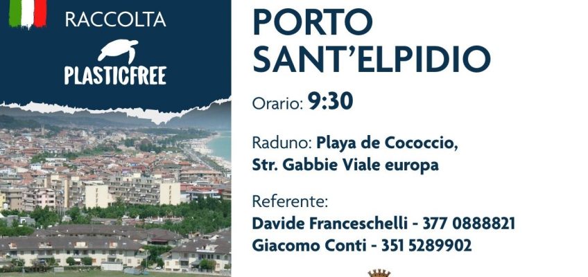 MARCHE “PLASTIC FREE” DA PORTO SANT’ELPIDIO A PESARO