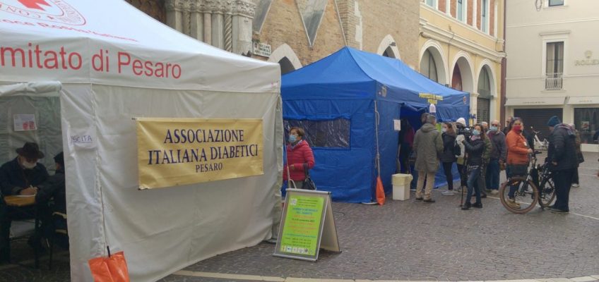 GIORNATA MONDIALE DEL DIABETE, NELLE MARCHE ASSOCIAZIONI DEI MALATI IN PIAZZA