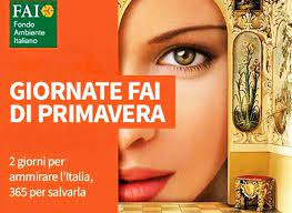 GIORNATE DI PRIMAVERA: OLTRE 66 LUOGHI VISITABILI NEL WEEK END GRAZIE AL FAI