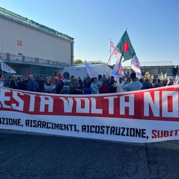 ALLUVIONE, SIT IN DI PROTESTA AD ANCONA