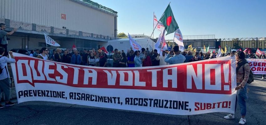 ALLUVIONE, SIT IN DI PROTESTA AD ANCONA