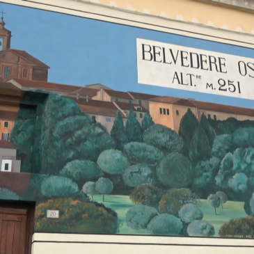 A BELVEDERE OSTRENSE UN MURALE PER DARE IL BENVENUTO AI VISITATORI