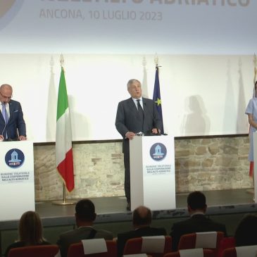 TAJANI AD ANCONA PER LA TRILATERALE