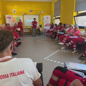 A FANO IL CAMPO PER I VOLONTARI DELLA CROCE ROSSA