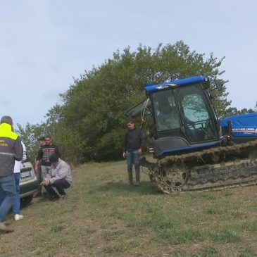 BOMBA D’ACQUA A SMERILLO, 30 AUTO BLOCCATE IN UN TERRENO