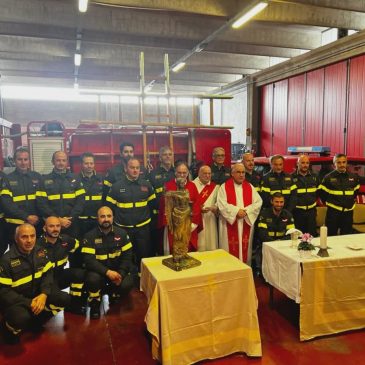 LA CERIMONIA DI SANTA BARBARA DAI VIGILI DEL FUOCO A JESI