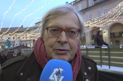 A FERMO VITTORIO SGARBI INAUGURA LE MOSTRE SU LIGABUE E PENDE