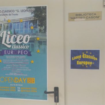 A SAN BENEDETTO DEL TRONTO IL PRIMO LICEO CLASSICO EUROPEO DELLE MARCHE