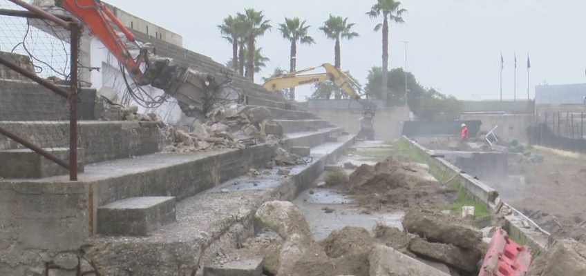 SAN BENEDETTO DEL TRONTO, INIZIATA LA DEMOLIZIONE DELLO STADIO BALLARIN