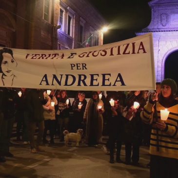 UNA FIACCOLATA PER ANDREEA, VERITA’ E GIUSTIZIA