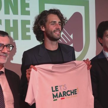 GIANMARCO TAMBERI NUOVO TESTIMONIAL DELLA REGIONE MARCHE