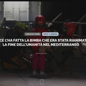 E’ MORTA LA BIMBA SOCCORSA IN MARE DALLA OCEAN VIKING