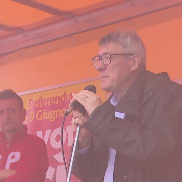 LANDINI AD ANCONA: “REFERENDUM PER DIRE BASTA AI PRECARI”