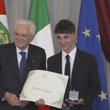 DA APPIGNANO AL QUIRINALE, MICHELE E’ ALFIERE DELLA REPUBBLICA