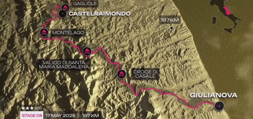 CASTELRAIMONDO PRONTA AD ACCOGLIERE IL GIRO D’ITALIA