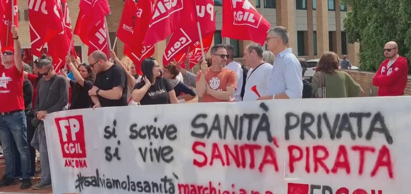 LA PROTESTA DELLA SANITA’ PRIVATA SOTTO LA REGIONE